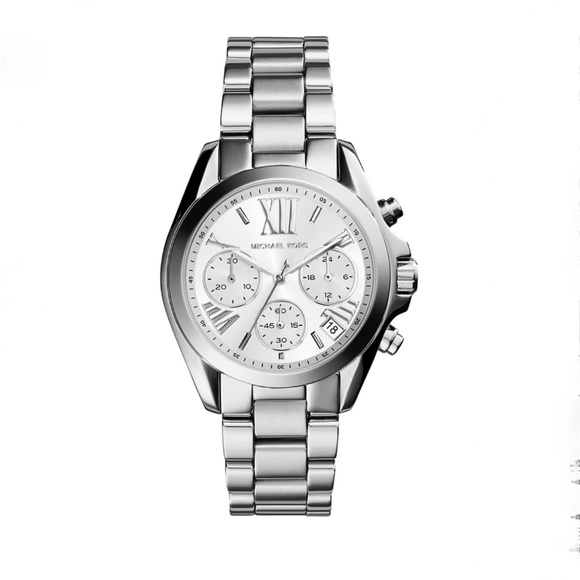 MICHAEL KORS Women's Bradshaw Silver-Tone Stainless Steel Bracelet Watch 36mm - Picture 1 of 5